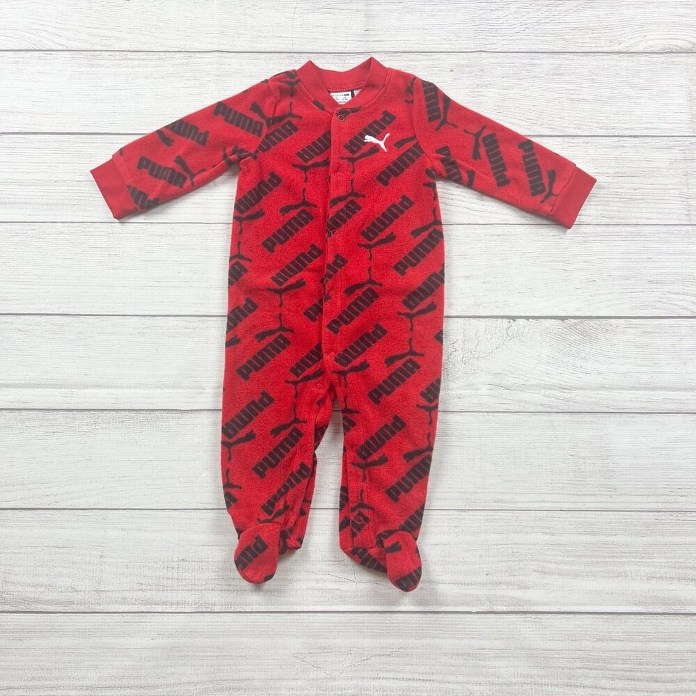 Puma Fleece Logo Snap Pajamas